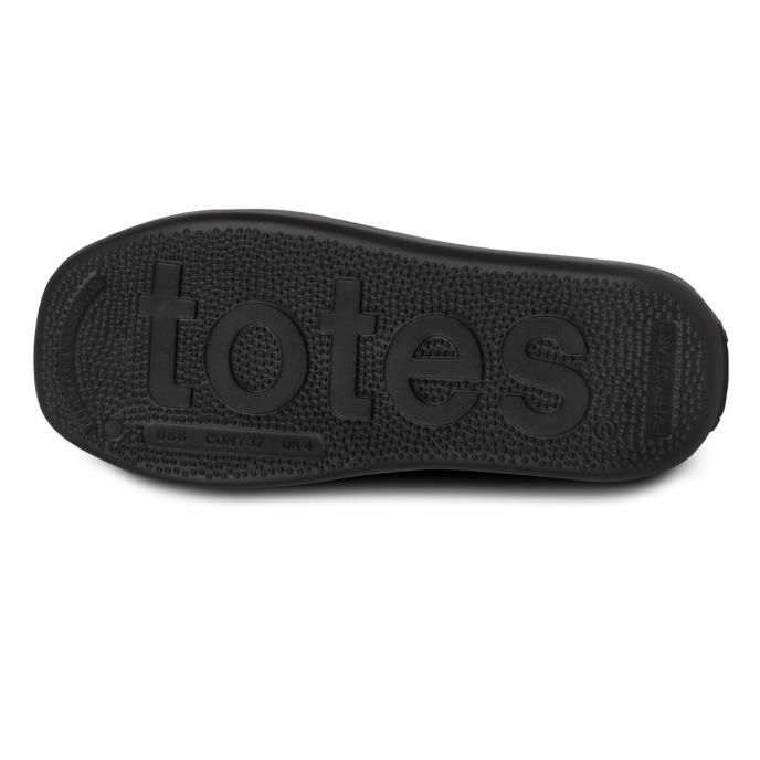 totes® SOLBOUNCE Ladies Ribbed Slider Black Extra Image 5